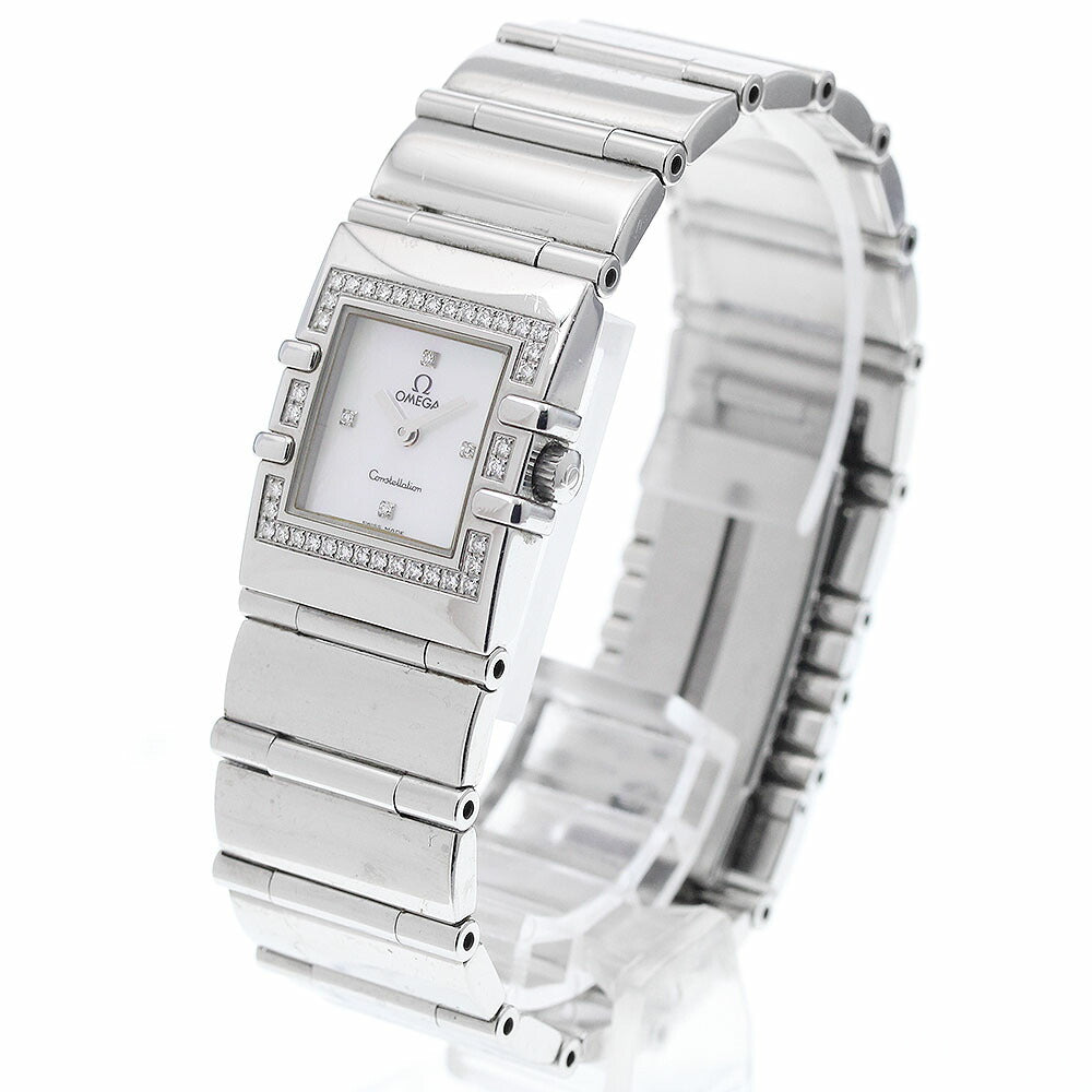 OMEGA 1528.36 Constellation Cale Quadra Diamond Bezel 4P Quartz Ladies