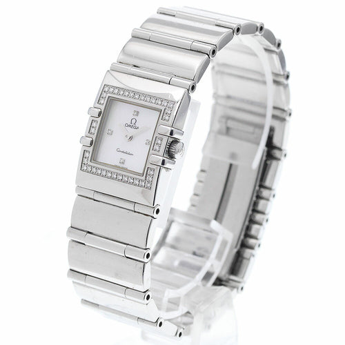 OMEGA 1528.36 Constellation Cale Quadra Diamond Bezel 4P Quartz Ladies