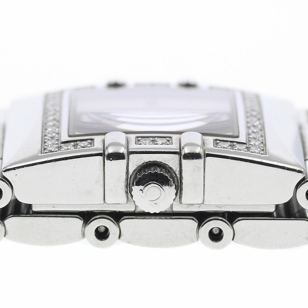 OMEGA 1528.36 Constellation Cale Quadra Diamond Bezel 4P Quartz Ladies