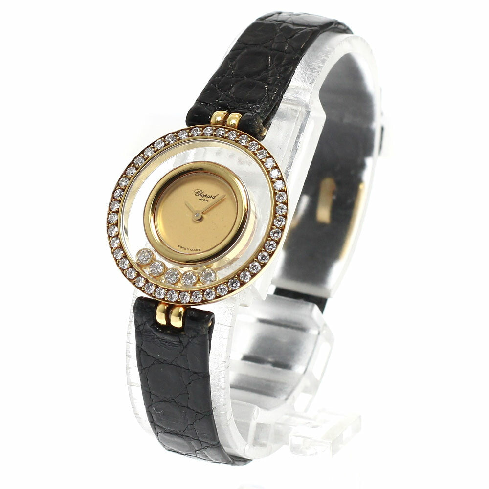 Chopard 20/5448 Happy Diamond K18YG Diamond Bezel Quartz Women's