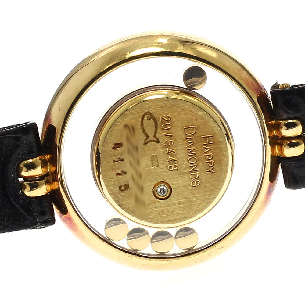 Chopard 20/5448 Happy Diamond K18YG Diamond Bezel Quartz Women's