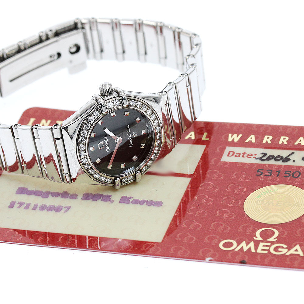 OMEGA 1465.51 Constellation Mini My Choice Diamond Bezel Quartz Ladies' Watch with Warranty