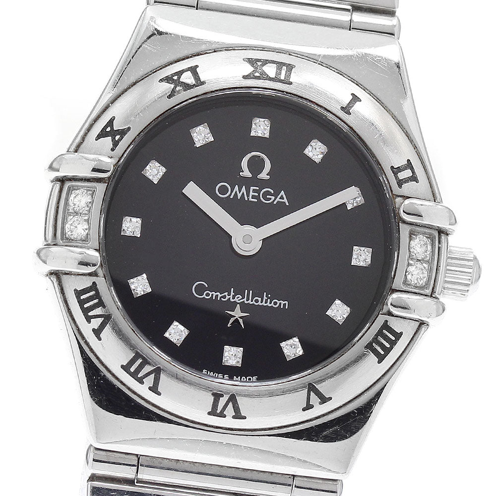 OMEGA 1566.56 Constellation 12P Diamond 4P Diamond Bezel Quartz Women's