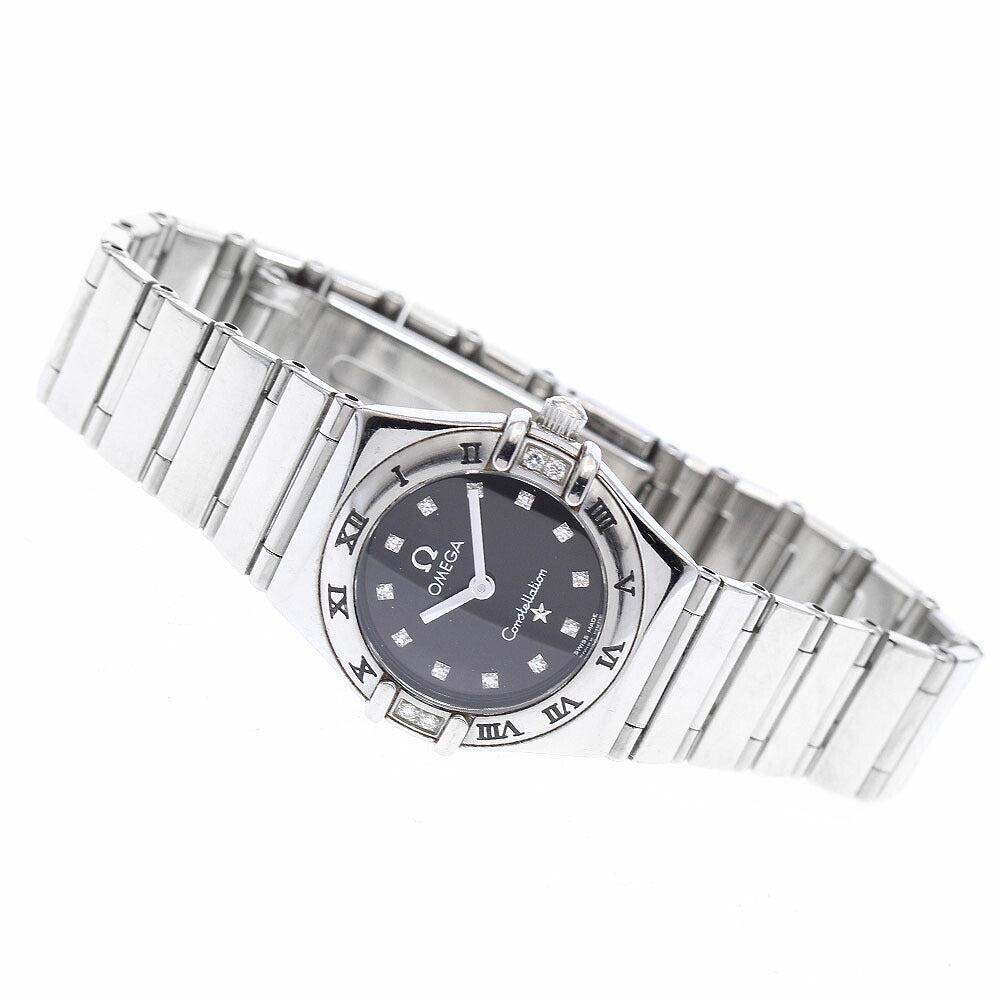 OMEGA 1566.56 Constellation 12P Diamond 4P Diamond Bezel Quartz Women's