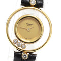 Chopard 20/4802 Happy Diamond K18YG 3P Diamond Quartz Women's