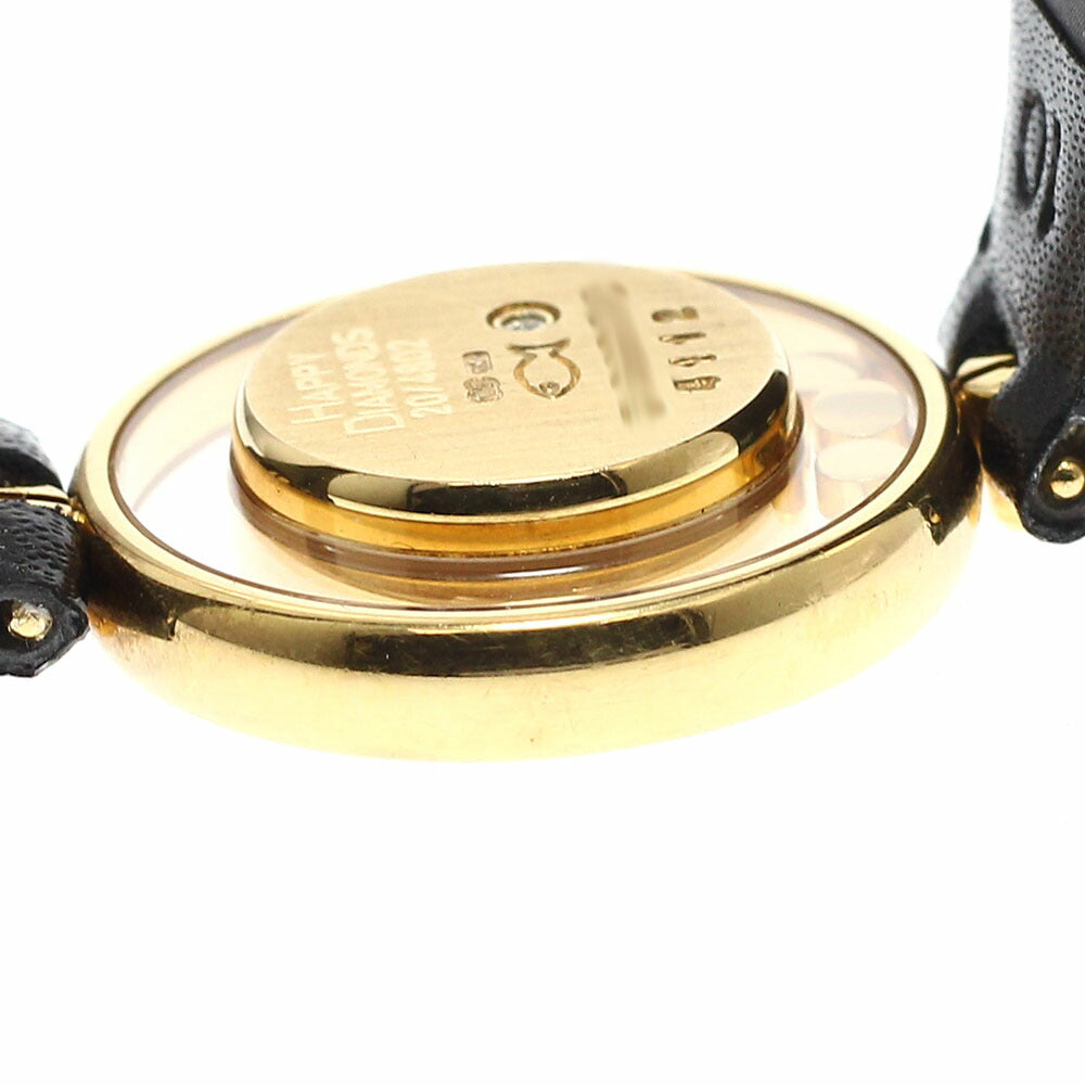 Chopard 20/4802 Happy Diamond K18YG 3P Diamond Quartz Women's
