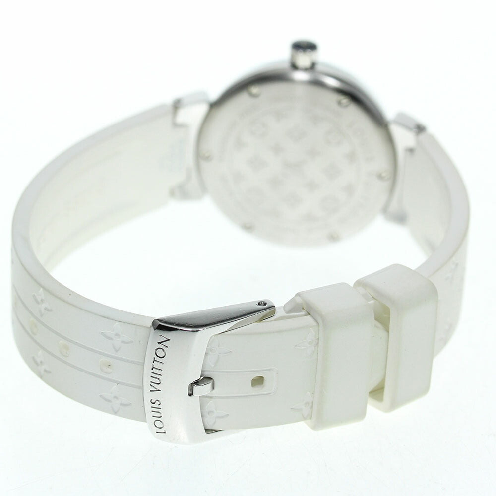 LOUIS VUITTON Q12M4 Tambour Lovely Cup 12P Diamond Lug Quartz Women's Good Condition Box and Warranty Card Included