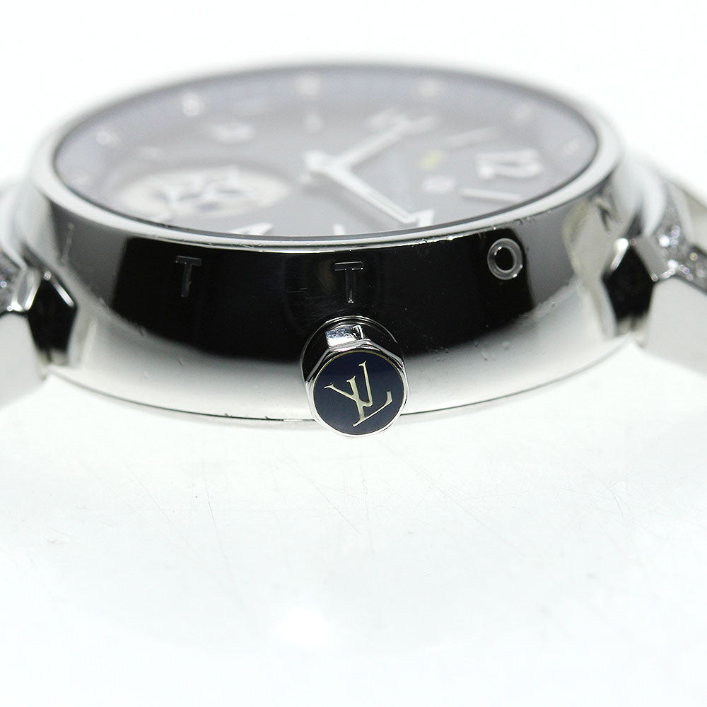 LOUIS VUITTON Q12M4 Tambour Lovely Cup 12P Diamond Lug Quartz Women's Good Condition Box and Warranty Card Included
