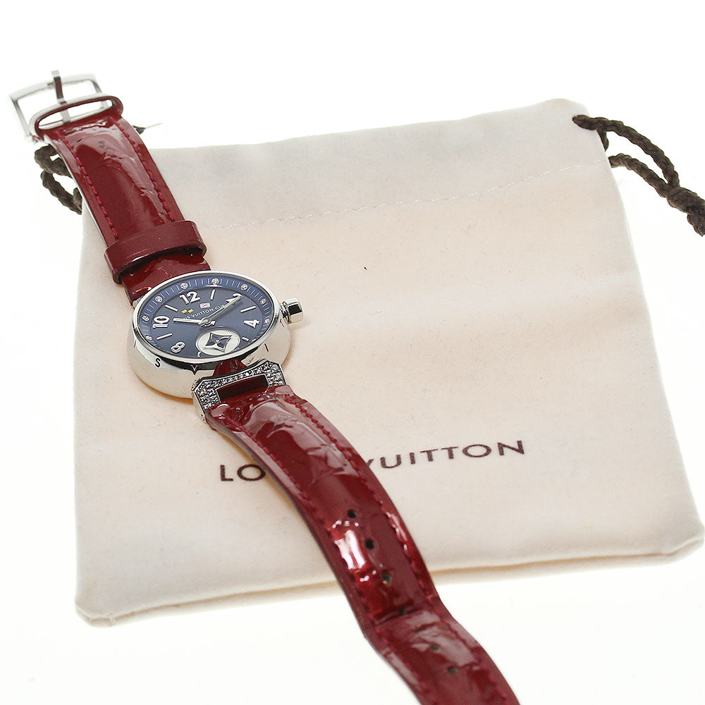 LOUIS VUITTON Q12M4 Tambour Lovely Cup Lug Diamond Quartz Women's