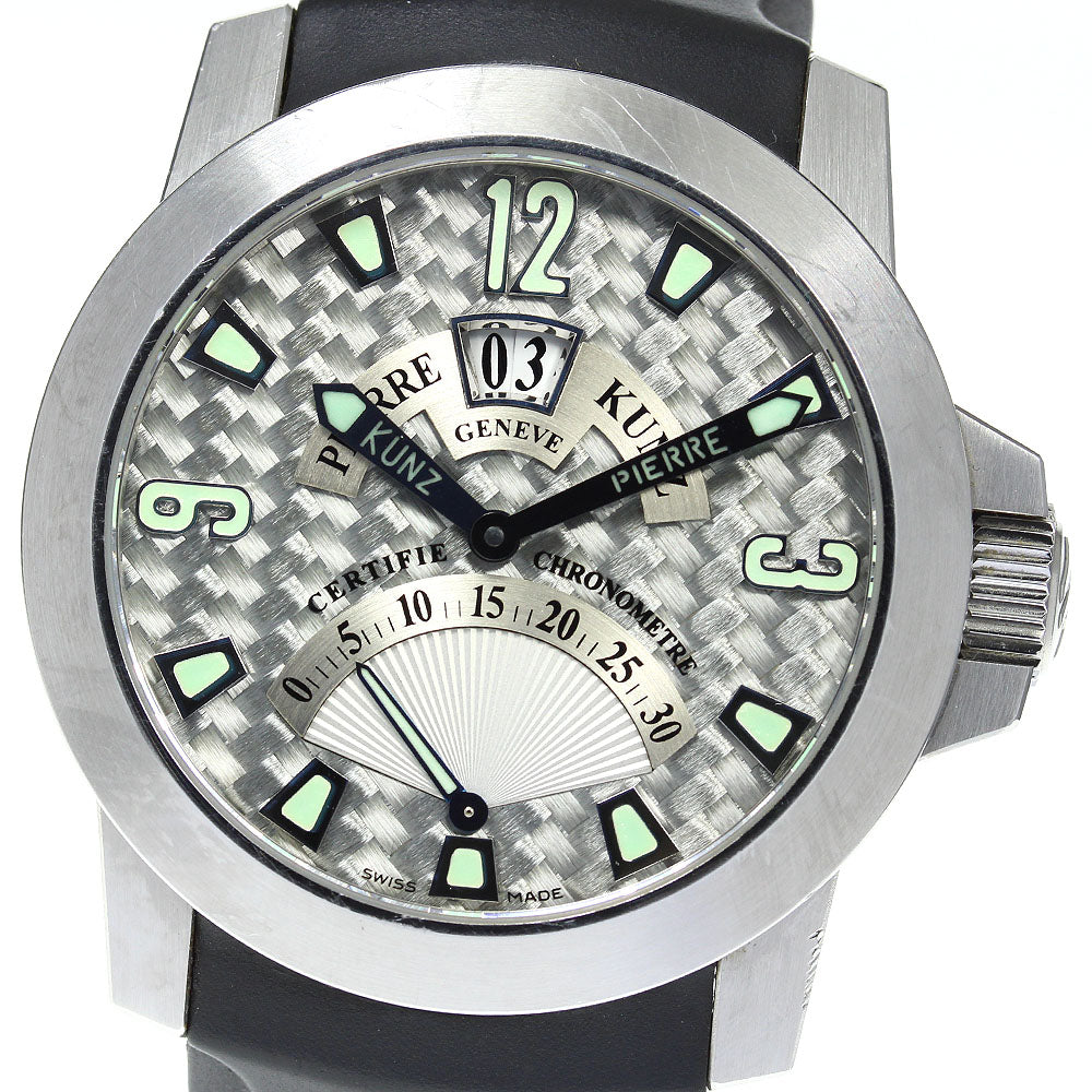 Junk [PIERRE KUNZ] Grande Date Retrograde PKG 016 GD SPORT Automatic Men's Watch
