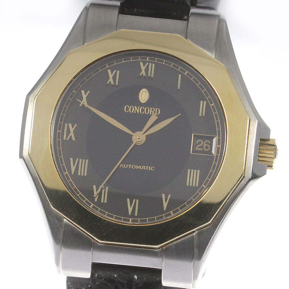 Concord 15.A9.112 Marina Date Yellow Gold Bezel Automatic Men's Watch with Warranty