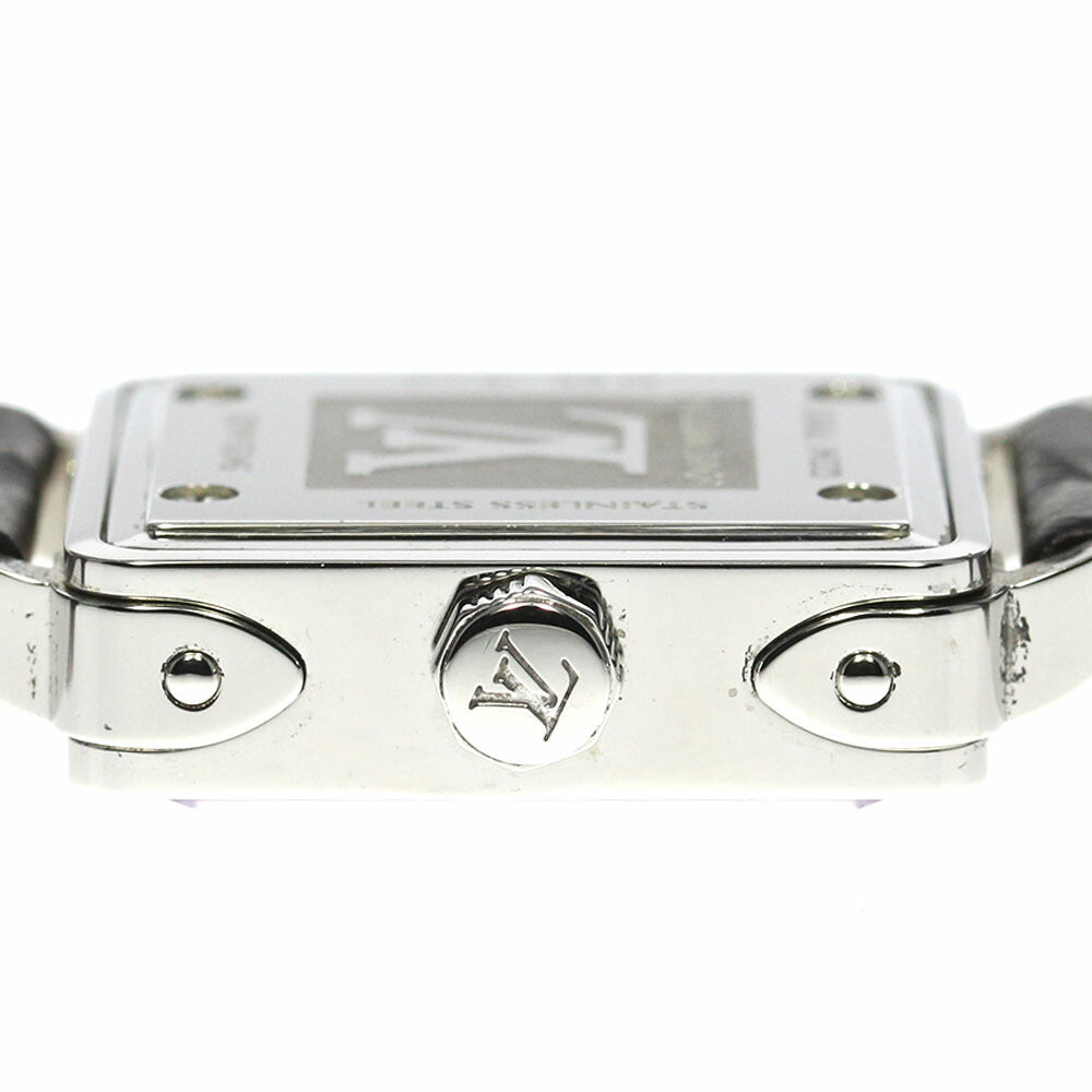 LOUIS VUITTON Q32M1 Amprise PM Diamond Bezel Quartz Women's