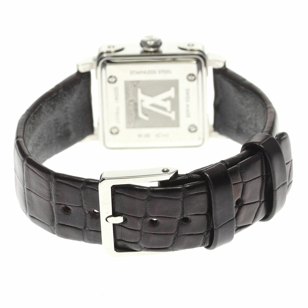 LOUIS VUITTON Q32M1 Amprise PM Diamond Bezel Quartz Women's
