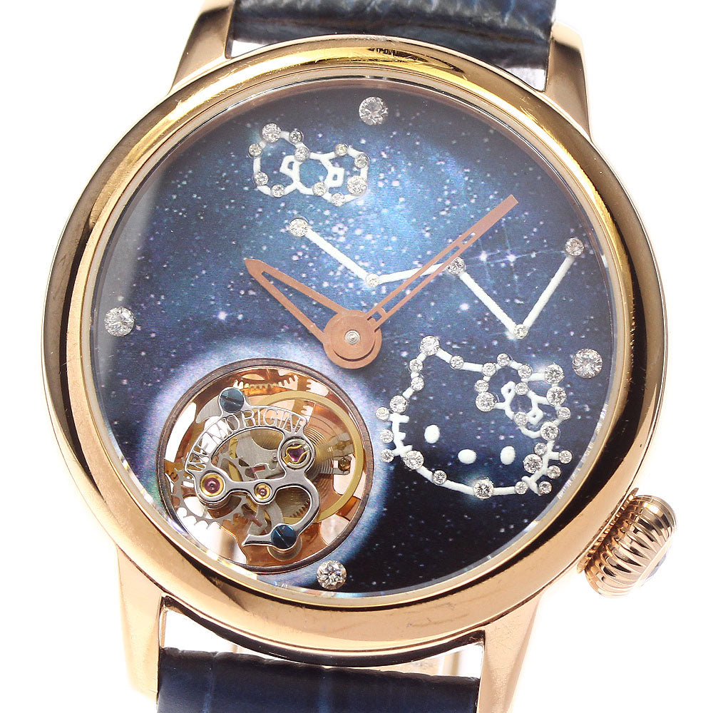 MEMORIGIN 4894379692012 Hello Kitty Cosmo Tourbillon Diamond Manual Winding Men's Watch with Inner Box