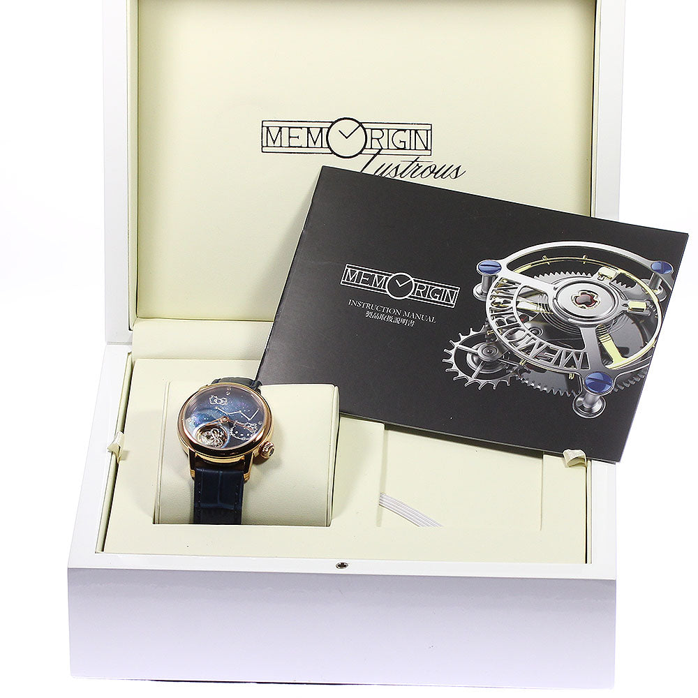 MEMORIGIN 4894379692012 Hello Kitty Cosmo Tourbillon Diamond Manual Winding Men's Watch with Inner Box