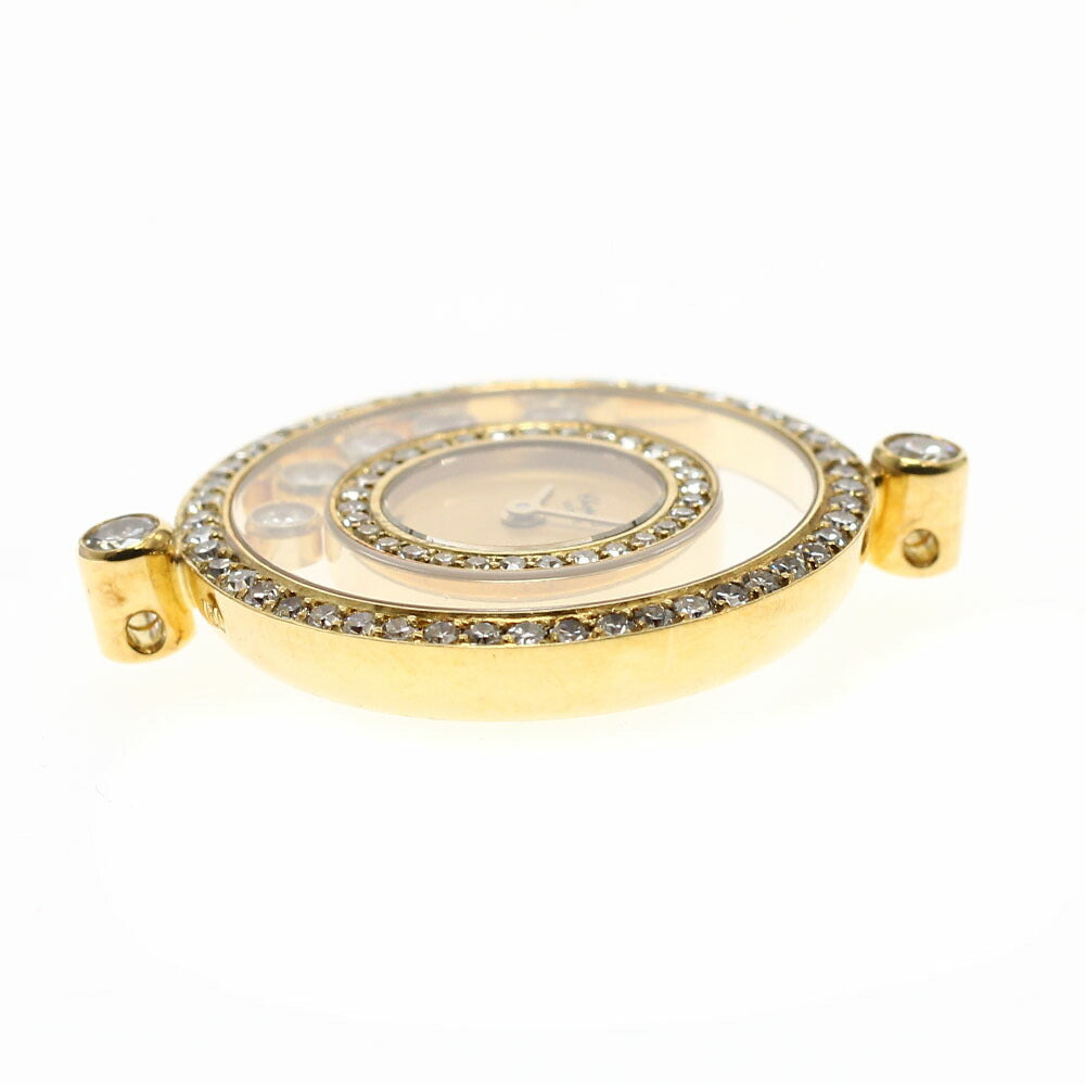 Chopard 20/3957 Happy Diamonds K18YG Diamond Bezel Head Quartz Women's