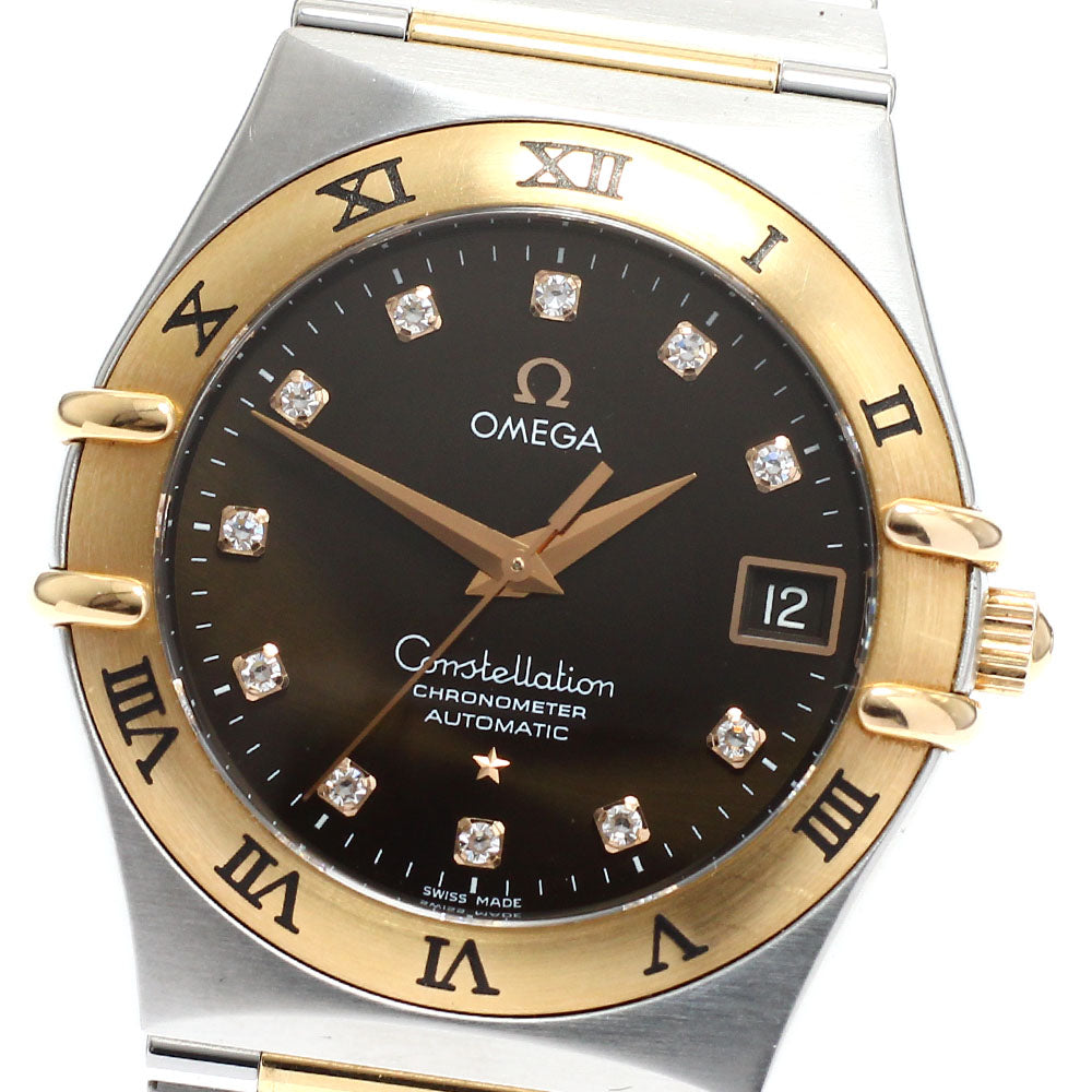 OMEGA 1301.60 Constellation 11P Diamond Automatic Men's Watch Good Condition Warranty Card Included