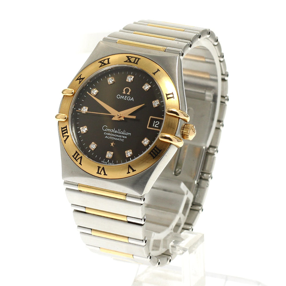 OMEGA 1301.60 Constellation 11P Diamond Automatic Men's Watch Good Condition Warranty Card Included