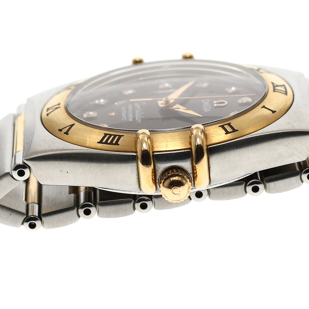 OMEGA 1301.60 Constellation 11P Diamond Automatic Men's Watch Good Condition Warranty Card Included