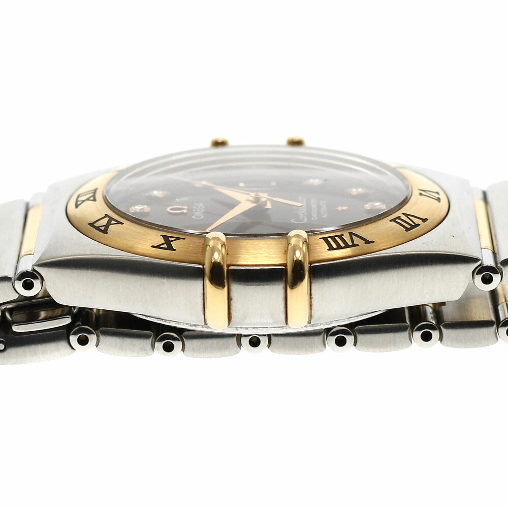 OMEGA 1301.60 Constellation 11P Diamond Automatic Men's Watch Good Condition Warranty Card Included
