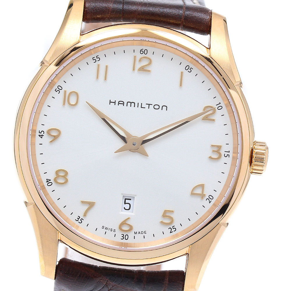HAMILTON H38541513 Jazzmaster Thinline Date Quartz Men's Watch Unused Box and Warranty Card Included