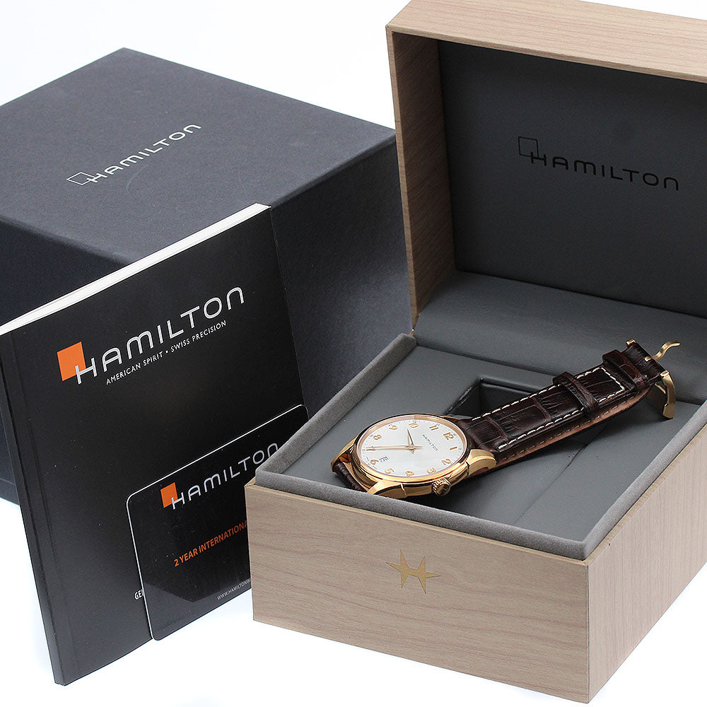 HAMILTON H38541513 Jazzmaster Thinline Date Quartz Men's Watch Unused Box and Warranty Card Included