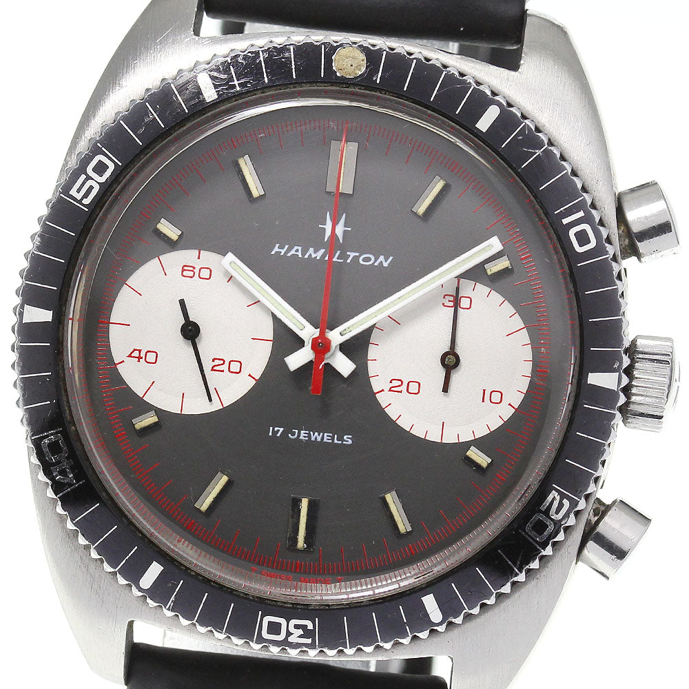 HAMILTON 647001-03 Big Eye Chronograph Manual Winding Men's