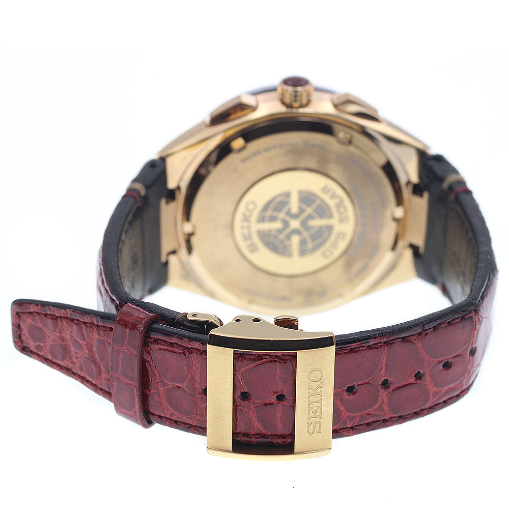 SEIKO SBXB158/8X53-0BA0-2 Astron Executive Line Limited Edition of 500 10 Diamonds Solar-Powered Radio-Controlled Men's Watch Good Condition Warranty Card Included