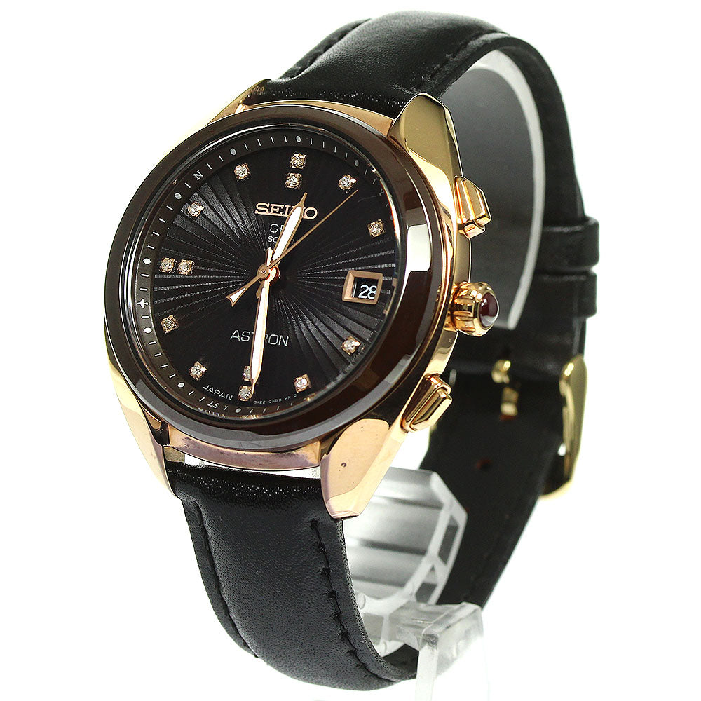 SEIKO STXD004 Astron GPS Date Solar Radio Control Women's Watch in Good Condition