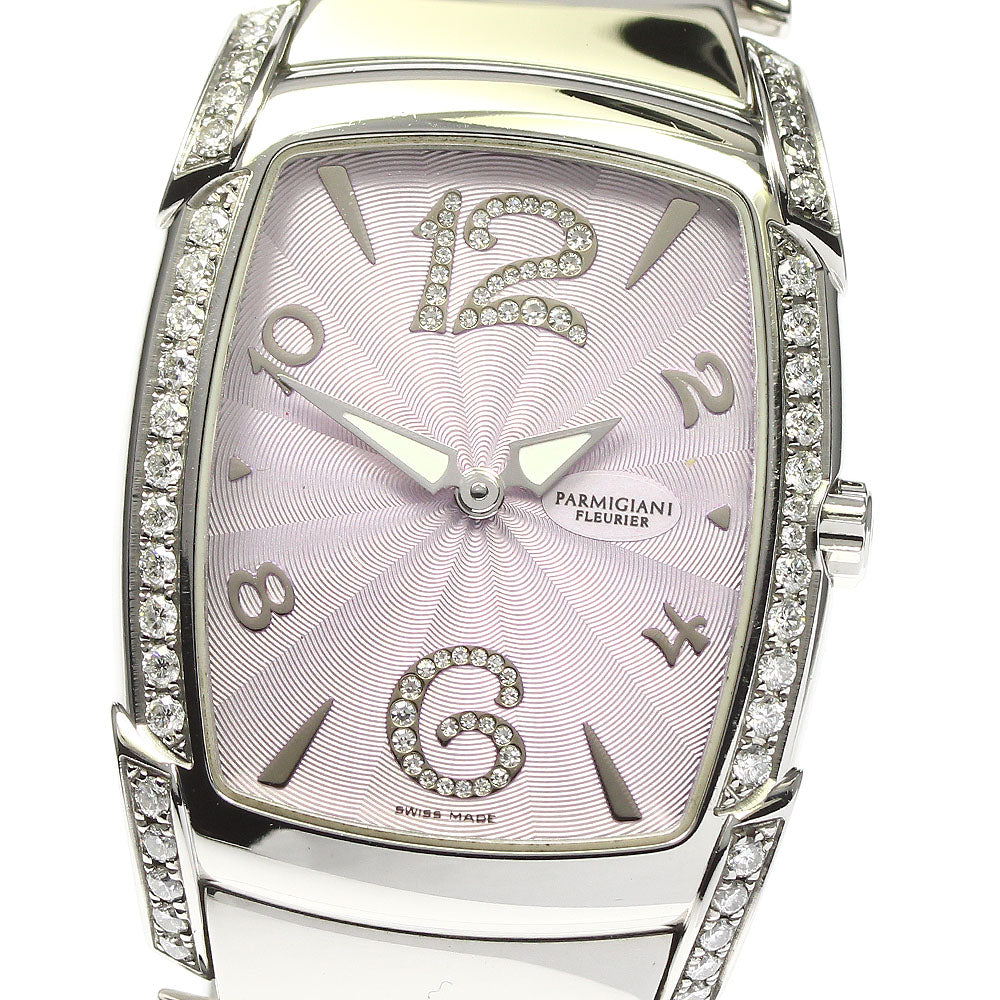 PARMIGIANI FLEURIER Carpadonna Side Diamond Quartz Women's Watch Good Condition