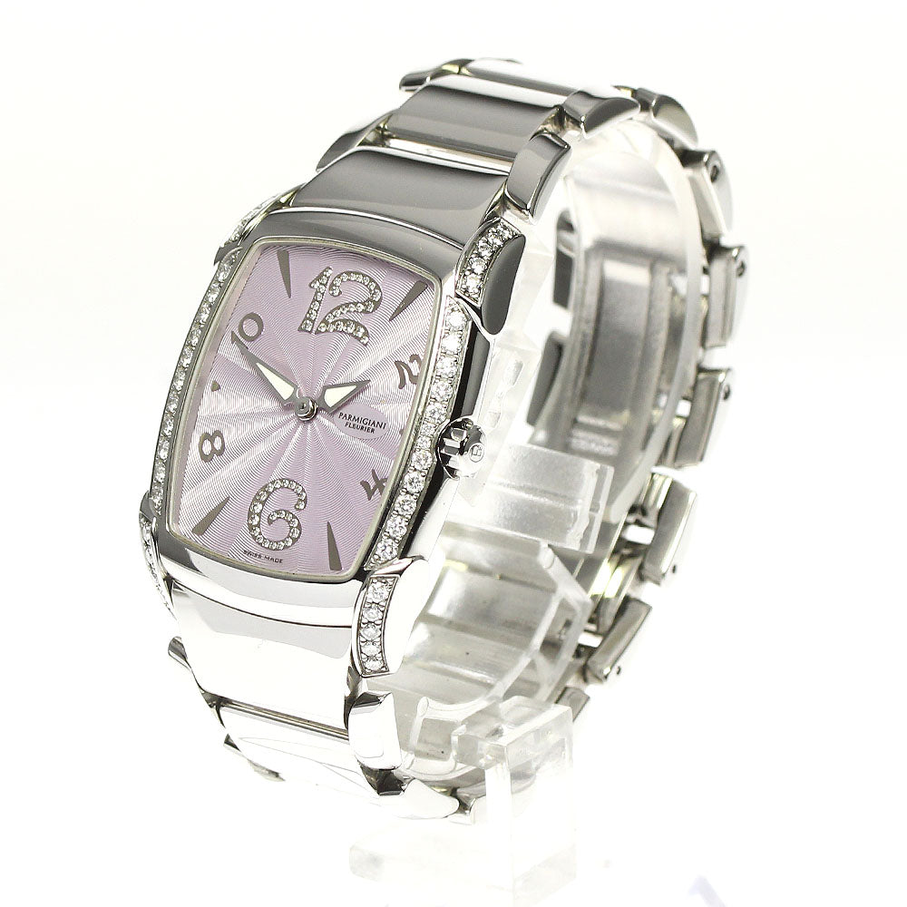 PARMIGIANI FLEURIER Carpadonna Side Diamond Quartz Women's Watch Good Condition