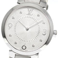 LOUIS VUITTON Q13MJ Tambour Slim MM 8P Diamond Quartz Women's Watch with Box and Warranty