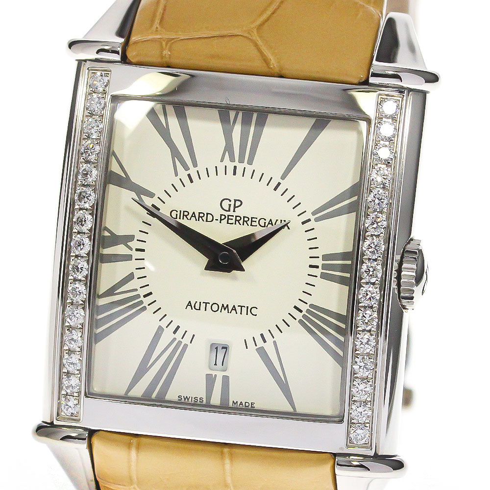 GIRARD PERREGAUX 25860 Vintage 1945 150th Anniversary Model with Side Diamonds Automatic Women's Excellent Condition
