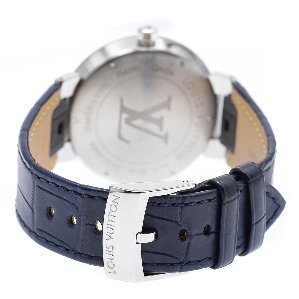 LOUIS VUITTON QA026 Tambour Damier Date Quartz Men's