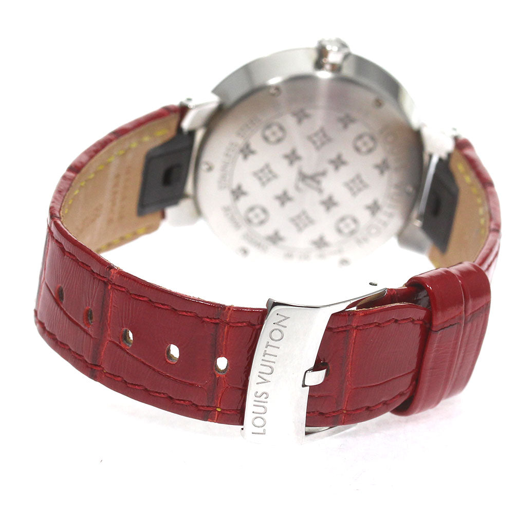LOUIS VUITTON QA015 Tambour Slim Quartz Women's Watch with Box and Warranty
