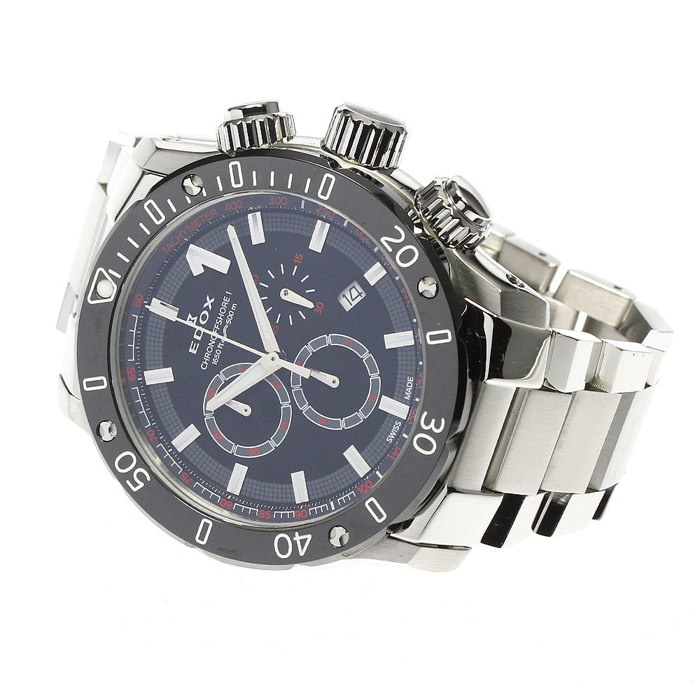 EDOX 01114-3M-NIN Chrono Offshore 1 Quartz Men's Watch Good Condition Box and Warranty Card Included