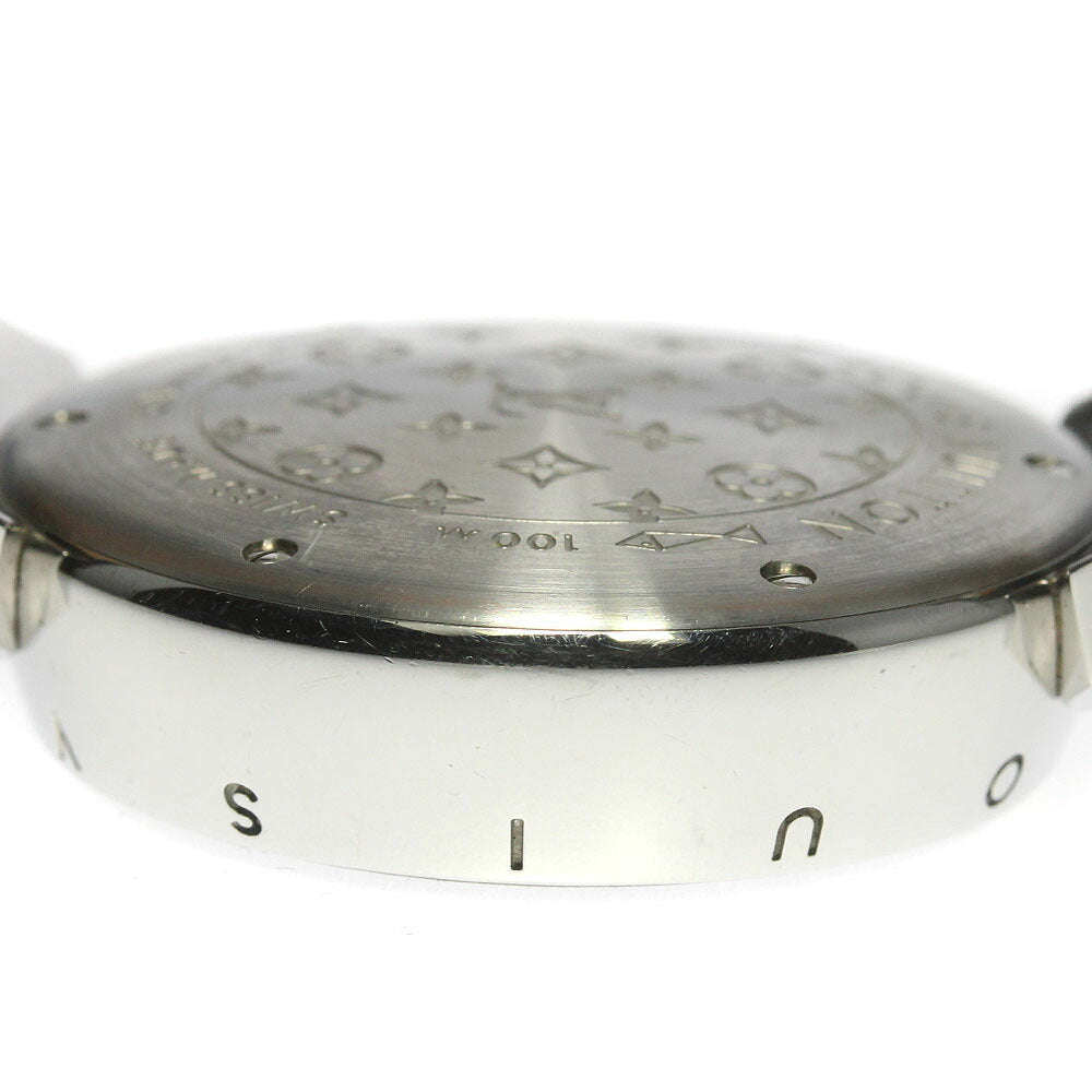 LOUIS VUITTON Q13MB Tambour Forever 12P Diamond Lug Quartz Women's Watch with Box