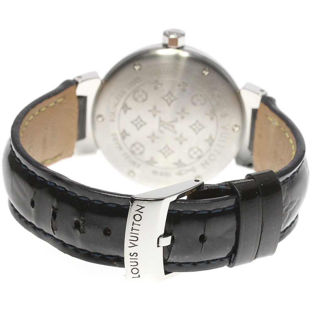 LOUIS VUITTON Q13MB Tambour Forever 12P Diamond Lug Quartz Women's Watch with Box