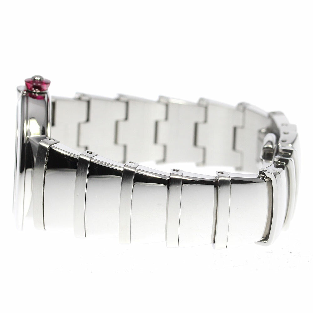 BVLGARI LU28S Lucea 12P Diamond Quartz Women's Watch Excellent Condition Box and Warranty Card Included