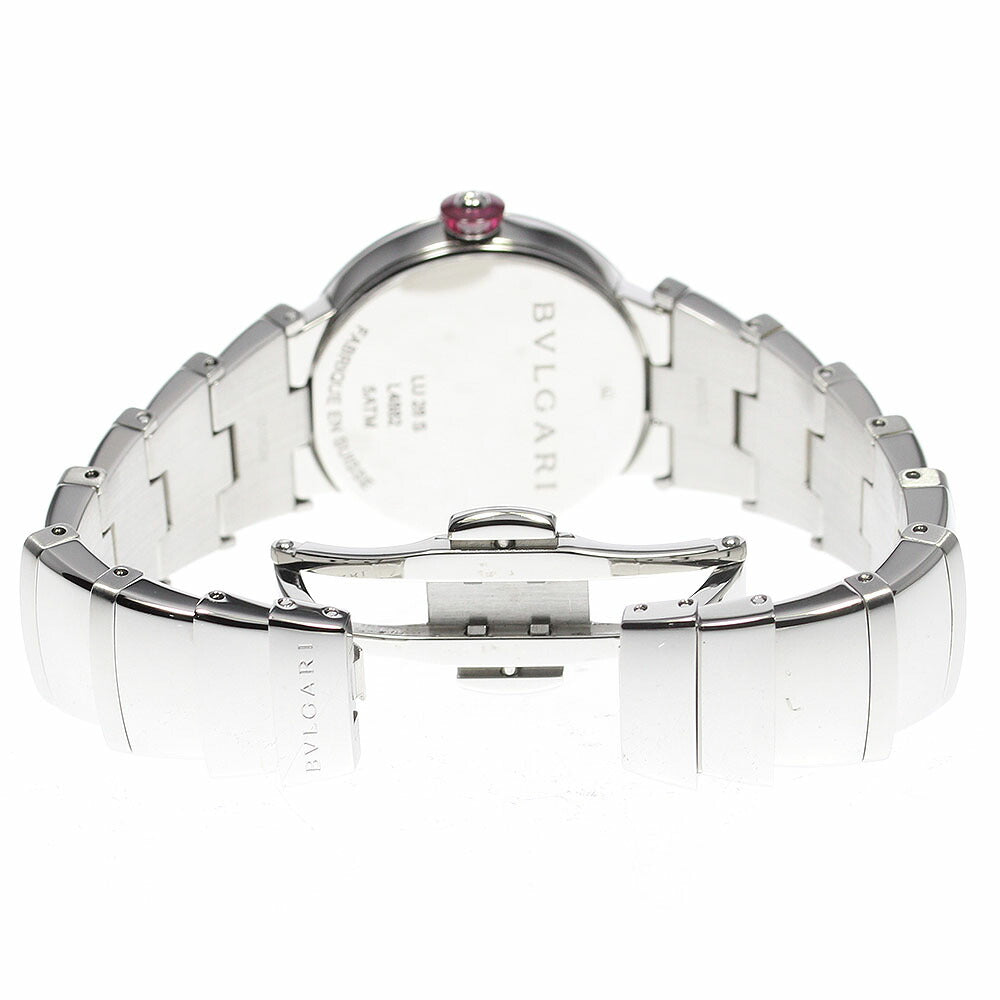 BVLGARI LU28S Lucea 12P Diamond Quartz Women's Watch Excellent Condition Box and Warranty Card Included