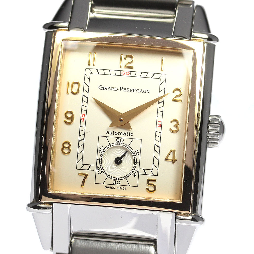 GIRARD PERREGAUX 2593 Vintage 1945 Automatic Men's Watch with PG Bezel Excellent Condition Warranty Card Included
