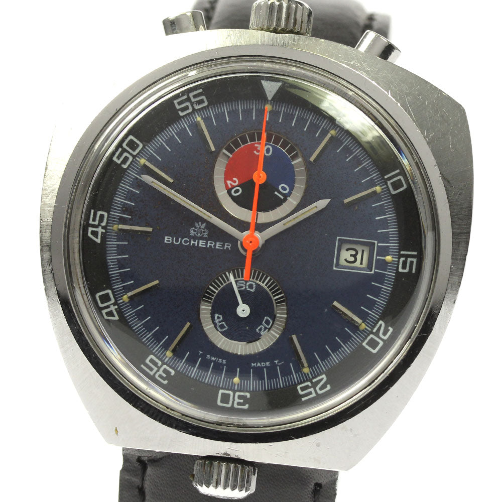 BUCHERER 9702 Lemania cal.3872 Bullhead Manual Winding Men's Watch