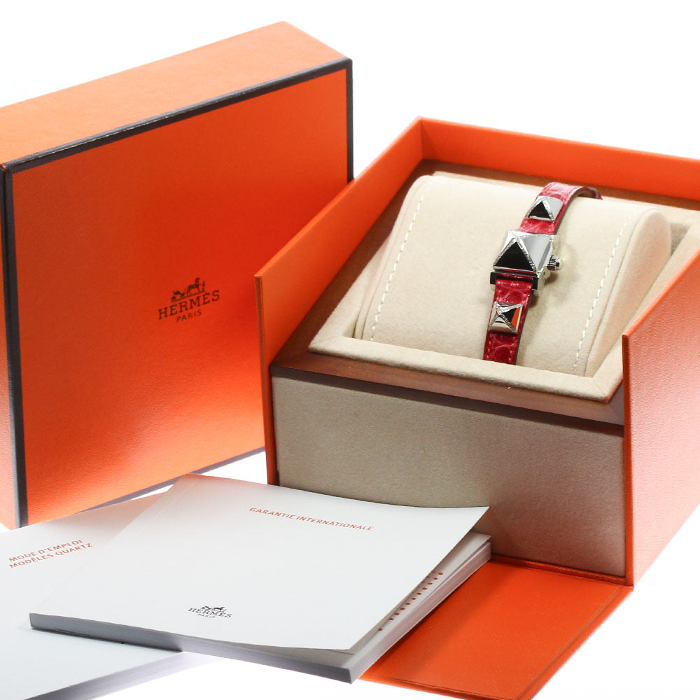HERMES ME2.131 Mini Medor Diamond Quartz Women's Watch Excellent Condition Box and Warranty Card Included