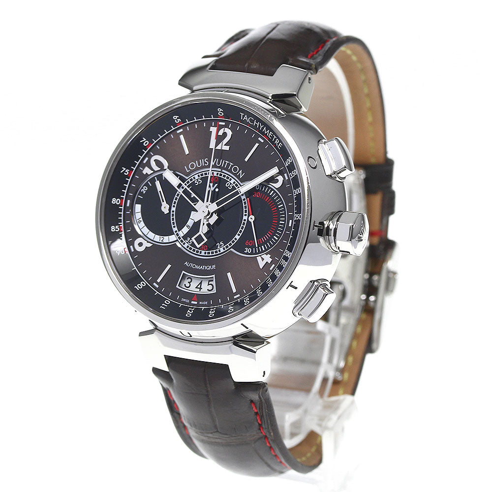 LOUIS VUITTON Q102A Tambour Chronograph Voyage Limited Edition of 688 Pieces Automatic Men's Box and Warranty Card Included