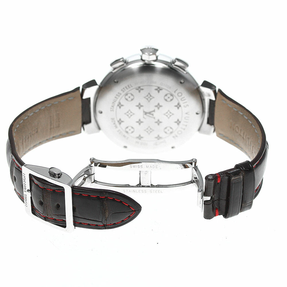 LOUIS VUITTON Q102A Tambour Chronograph Voyage Limited Edition of 688 Pieces Automatic Men's Box and Warranty Card Included