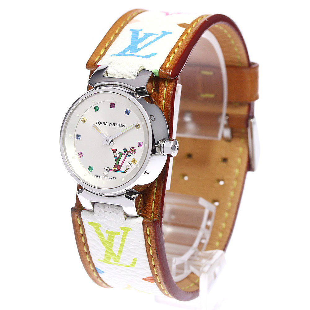 LOUIS VUITTON Q12130 Tambour in collaboration with Takashi Murakami multicolor quartz watch for women