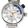 LOUIS VUITTON QA124 Tambour Street Diver Small Second Quartz Men's Watch with Box and Warranty
