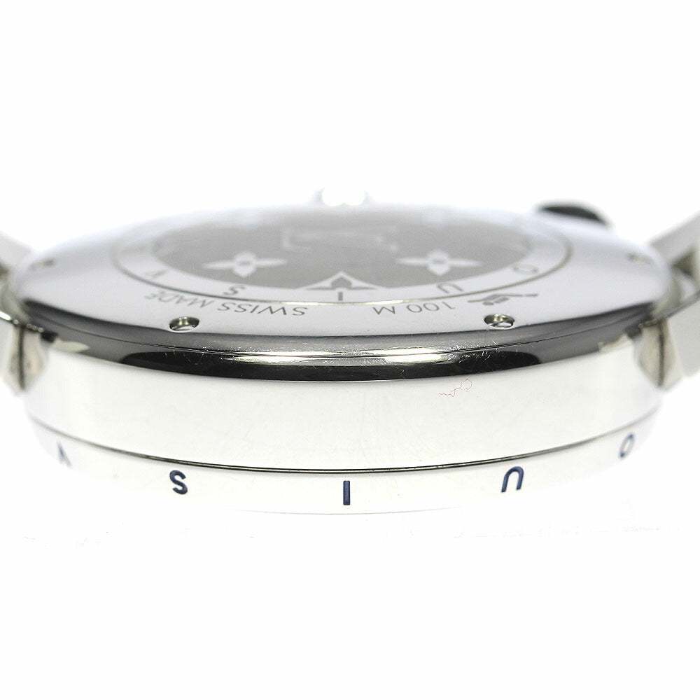 LOUIS VUITTON QA124 Tambour Street Diver Small Second Quartz Men's Watch with Box and Warranty