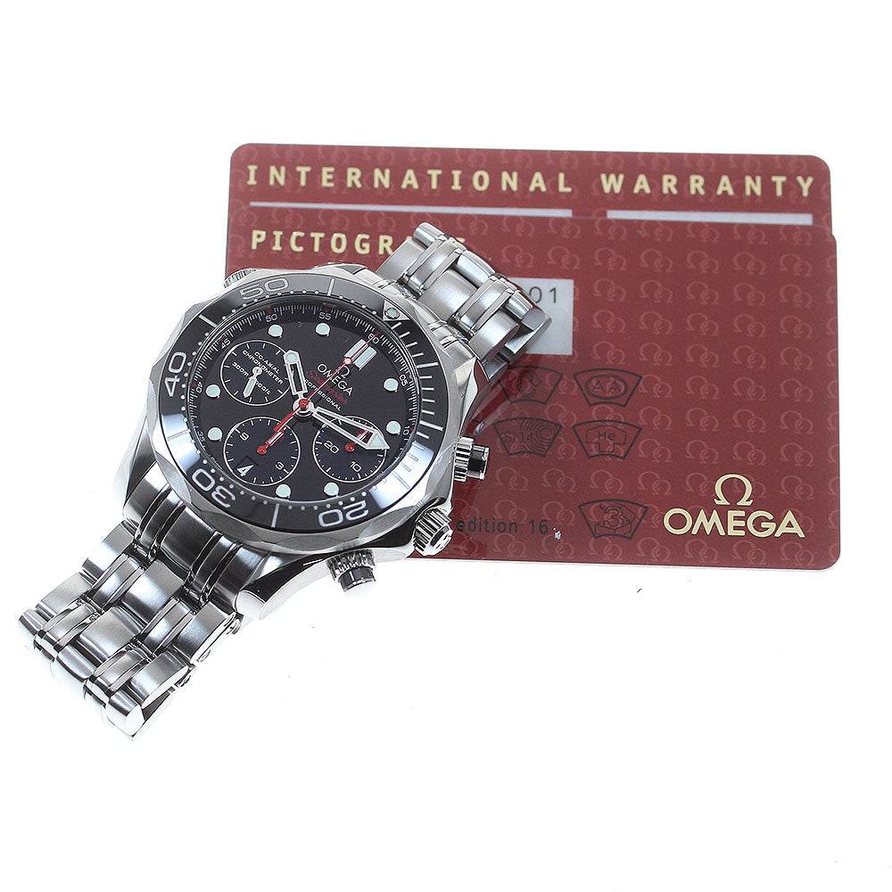 OMEGA 212.30.42.50.01.001 Seamaster 300 Co-Axial Automatic Men's Watch Excellent Condition Warranty Card Included Manufacturer Overhauled