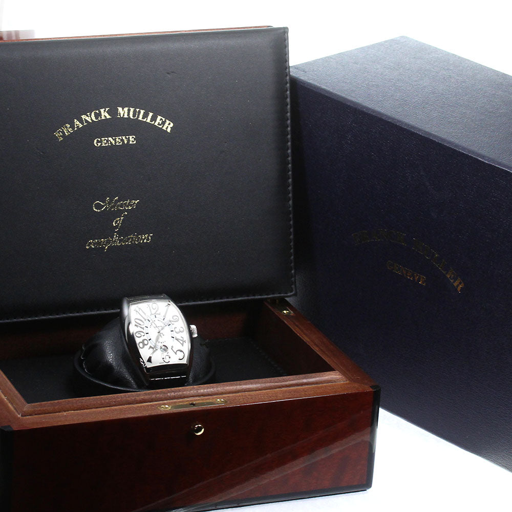FRANCK MULLER 8880SCDTREL Tonneau Curvex Date Automatic Men's Watch with Box and Warranty